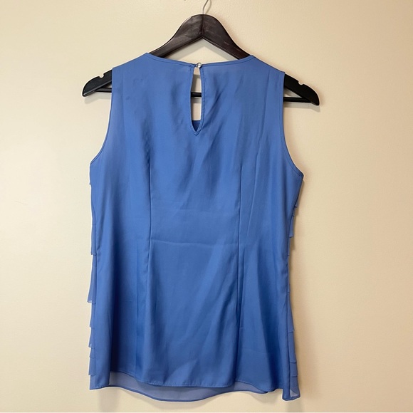 White House Black Market Sleeveless Ruffle Blouse - Picture 6 of 11